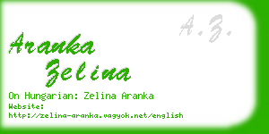 aranka zelina business card
